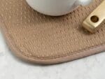 Cream Dish drying Mat close-up