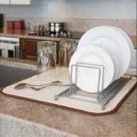 Cream Dish Drying Mat XL 18" x 24" - 6 PACK