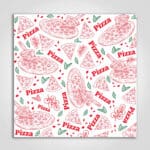 Paper Liner with Pizza Print 12" x 12"