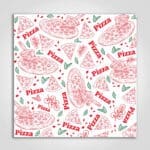 Paper Liner with Pizza Print 12" x 12"