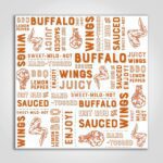 Paper Liner with Chicken Wings Print 12" x 12"
