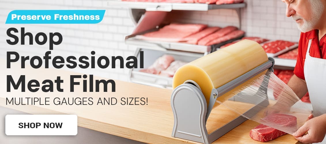 Professional Meat Film shown in use with bucther