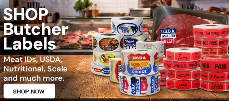 Shop butcher labels