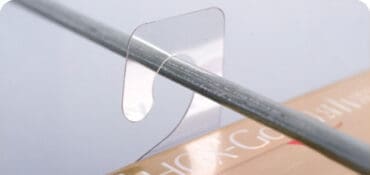 Hang Tabs closeup on product