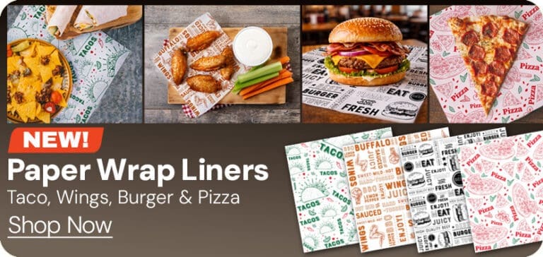 Food Paper Wraps with Food Design on Paper