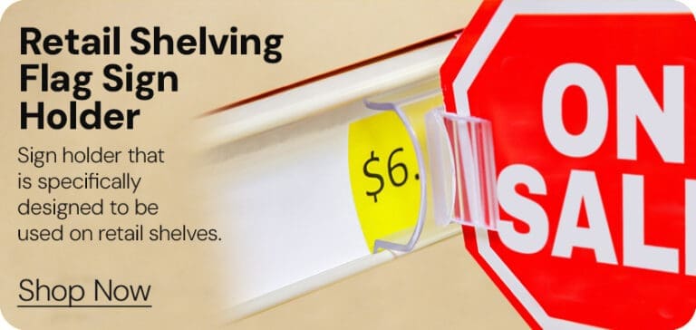 Retail Sign Flag Holder