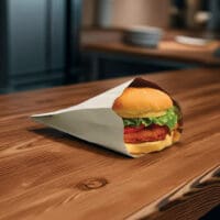 Foil Insulated Sandwich Deli Bags on deli counter