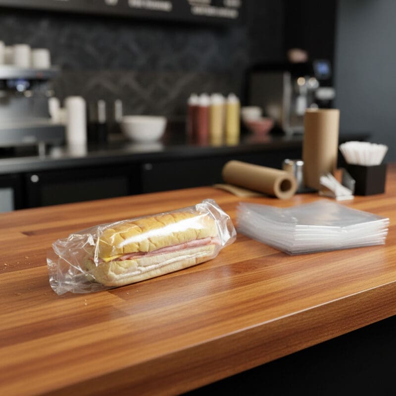 Sandwich Wrap Deli Bags 10″ x 8″ – 3″ gusset