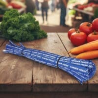 Blue Garden Fresh Paper Twist Tie, Produce Twist Ties