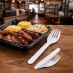 White Spork Folded Individually wrapped made with Polypropylene 2.75 inch