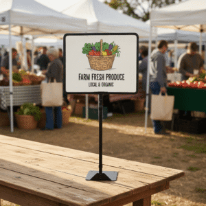 Sign Frame with Adjustable Stand Black 11″ x 14″