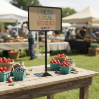 Sign Frame 7″ x 11″ on table