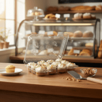 12 Count Mini Muffin Cupcake Takeout Bakery Container