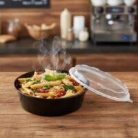 18-oz Cube Microwavable Round Container with Lid