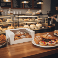 a dozen donut box white