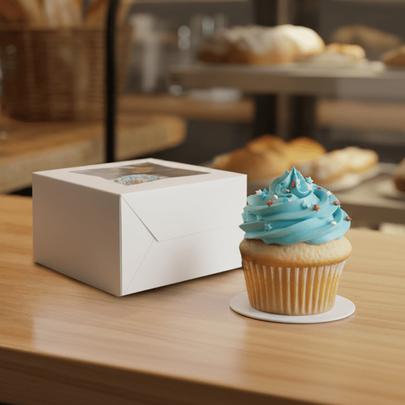 1 Count Cupcake Window Box