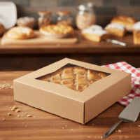10 inch Pie Kraft Boxes with Window