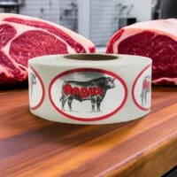Angus Label Stickers Butcher Beef Sticker