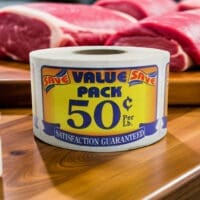 Value Pack Save 50 Cent Label Stickers