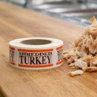 Shredded Turkey Label Stickers