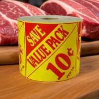Value Pack Save 10 Cent Label Stickers