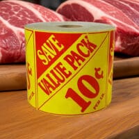 Value Pack Save 10 Cent Label Stickers