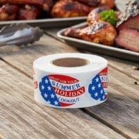 Summer Holiday Cookout Label Stickers