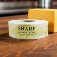 Sharp Cheddar Label Stickers
