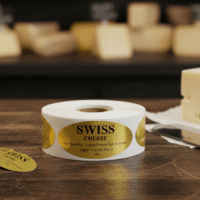 Swiss Cheese Label Stickers