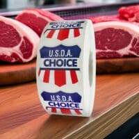 USDA Choice Badge Label Stickers
