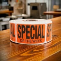 Special of the Week Label Stickers