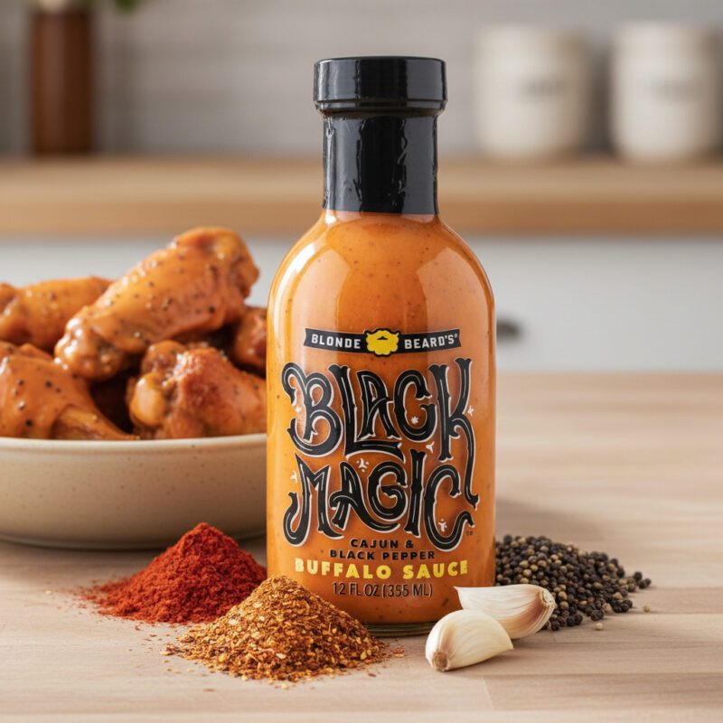 Blonde Beard’s Black Magic Craft Buffalo Wing Sauce wholesale price and pack