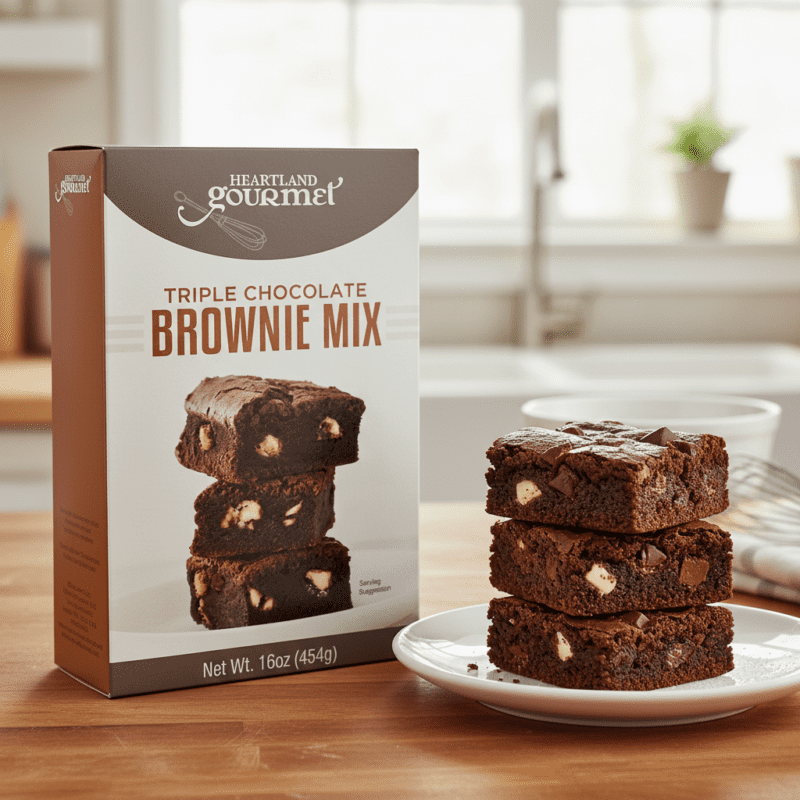 Heartland Gourmet Triple Chocolate Brownie Mix