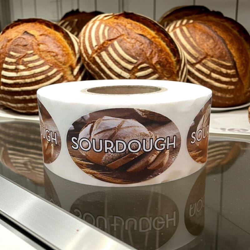 Sourdough Bread Label Bakery Bread Sticker