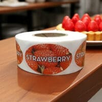 Strawberry Label Bakery Flavor Stickers