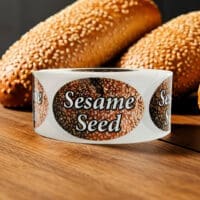 Sesame Seed Label Bakery Bread Sticker