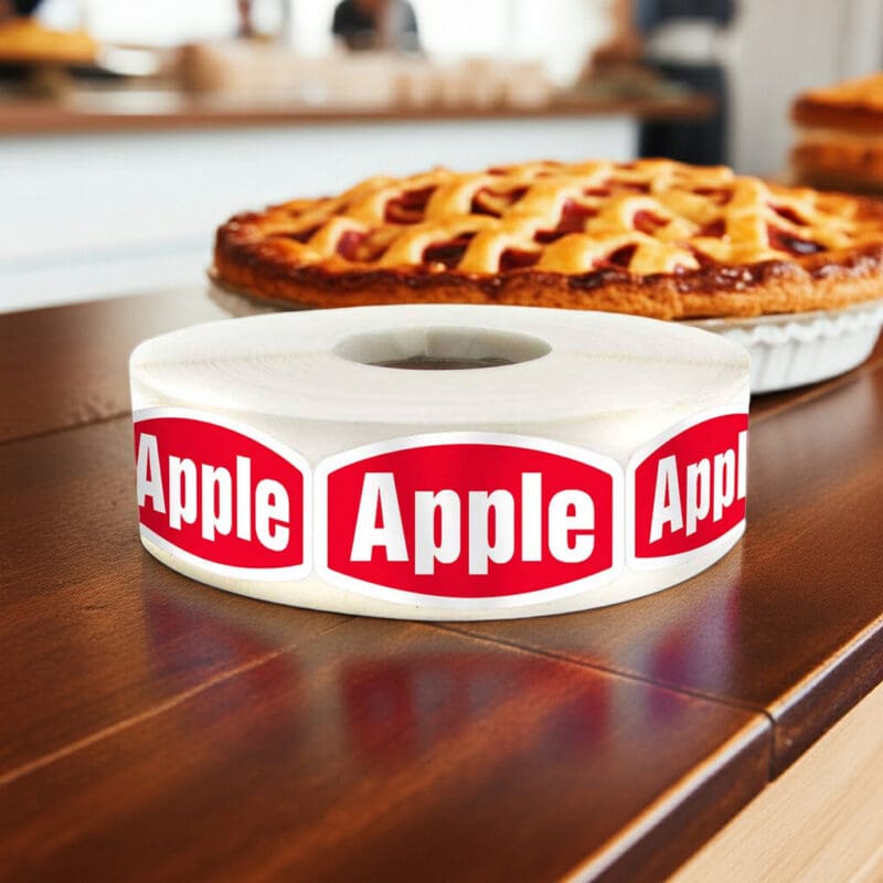 568003 Apple Label Bakery Flavor Sticker Apple Label Bakery Flavor Sticker