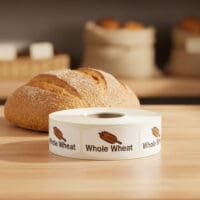 Whole Wheat Bread Label Bakery Bread Sticker