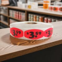 3 dollar and 59 cents Pricing Label Stickers