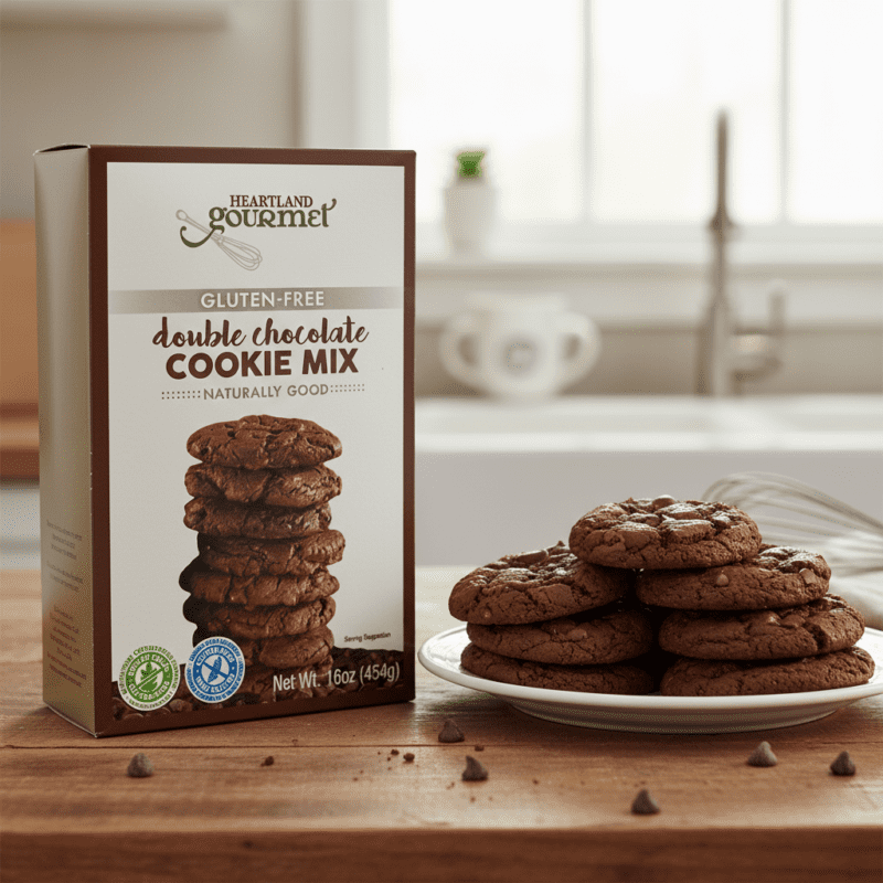 Heartland Gourmet Double Chocolate Cookie Mix Gluten Free