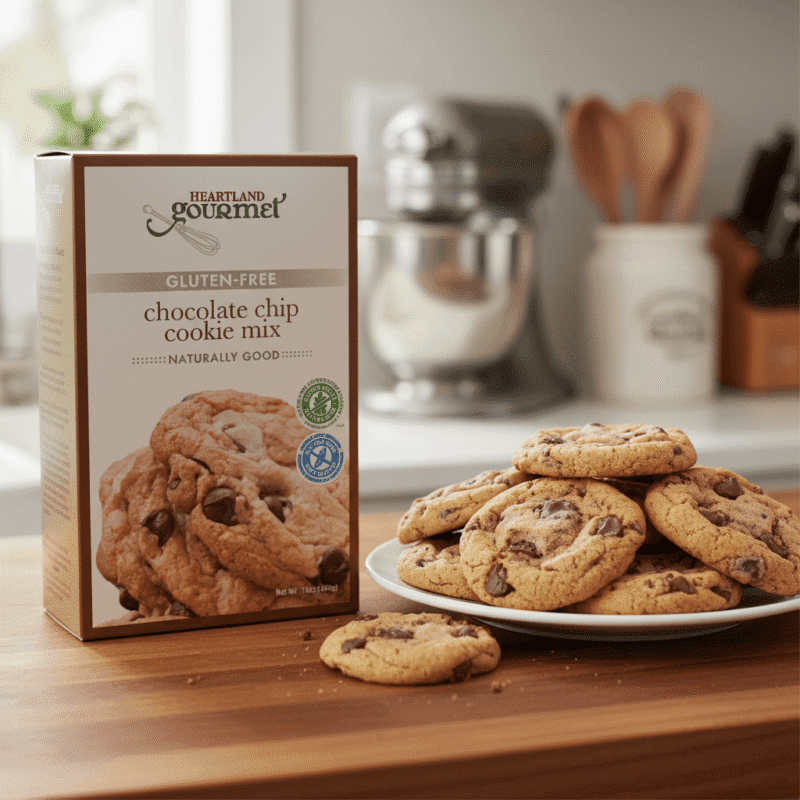 90303 Heartland Gourmet Chocolate Chip Cookie Mix Gluten Free Heartland Gourmet Chocolate Chip Cookie Mix Gluten Free