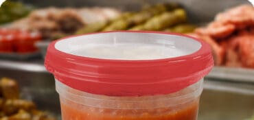 SHRINK BAND ON DELI CONTAINER