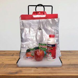 Shopping bag stand in black