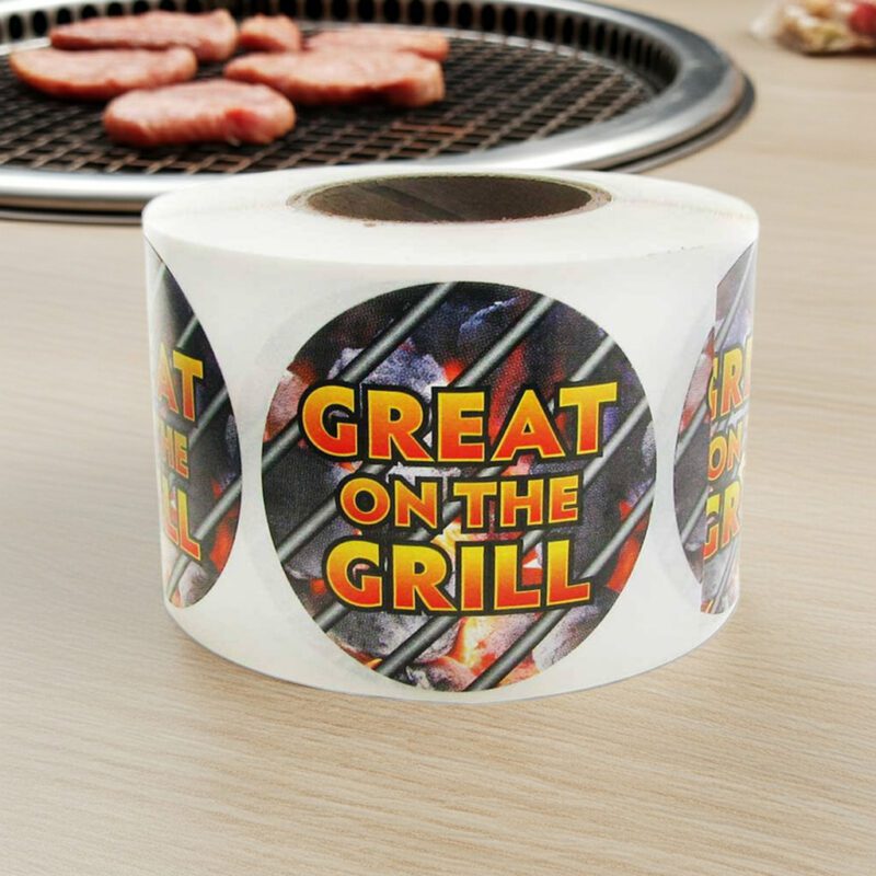 500138-Great-On-The-Grill-Label-Stickers-Round-With-Grill-in-the-Background---500_roll-edited_1 Great On The Grill Label Stickers Round With Grill in the Background