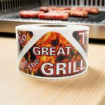 Great On The Grill Label Stickers Triangle Sticker