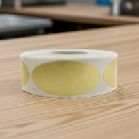 gold foil sticker label