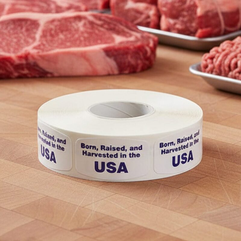 500584-Born-Raised-and-Harvested-in-the-USA-Origins-Label-Stickers Born, Raised and Harvested in the USA sticker