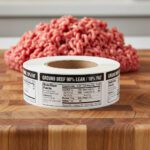 ground beef 90% lean nutritional label