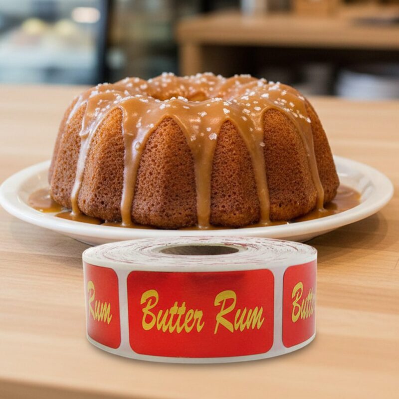 568034-Butter-Rum-Label-Bakery-Flavor-Stickers butter rum sticker