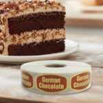 german chocolate gold foil label
